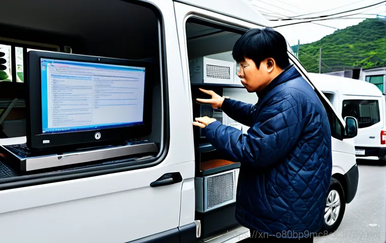 대황교동 STATUS_KERNEL_RESOURCE_ERROR - **Prompt:** "A split-screen image showing a computer displaying STATUS_KERNEL_RESOURCE_ERROR on one ...