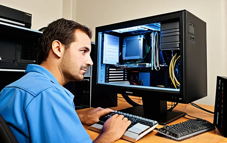 흥도동 STATUS_KERNEL_CONNECTION_TIMEOUT - Troubleshooting a Computer Error**

"A frustrated person in modest clothing sitting at a desk in a h...