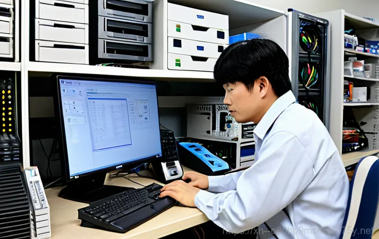 통진읍 컴퓨터멈춤 - A friendly computer repair technician assisting a senior woman with her laptop in her home in Tongji...