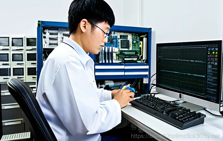 덕풍동 STATUS_FLOAT_OVERFLOW - **Image Prompt:** A friendly, approachable computer technician, fully clothed in a clean, profession...