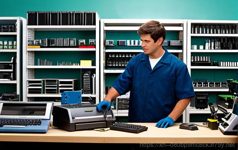불은면 FAT_FILE_SYSTEM - **Prompt:** A friendly IT technician, fully clothed in a professional uniform, assisting a senior ci...