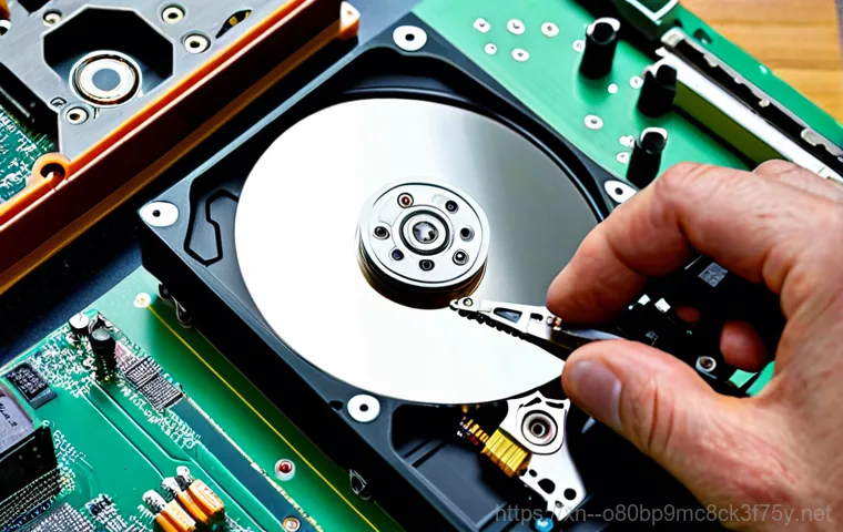 경안동 STATUS_DISK_FULL - **Prompt:** A modern office setting with a computer screen displaying the "STATUS_DISK_FULL" error m...