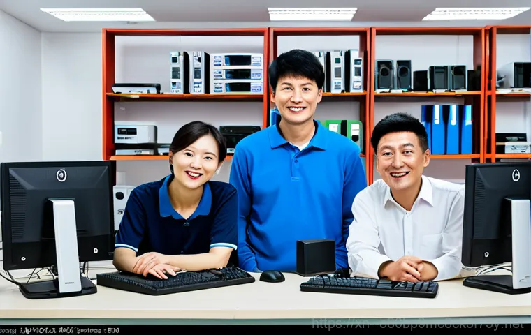 동구동 STATUS_FILE_WRITE_FAILURE - A computer technician in Donggudong, wearing a professional uniform, diagnosing a computer displayin...