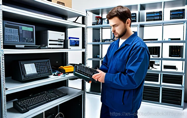 창영동 PAGE_TABLE_CORRUPT - "A friendly computer repair technician, fully clothed in a professional uniform, helping a senior ci...