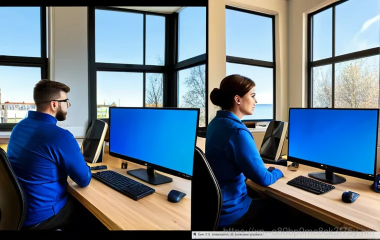 방산동 윈도우10 windows10 재설치 포맷  초기화 - **Prompt:** A computer technician in a clean and organized workspace, reinstalling Windows 10 on a d...