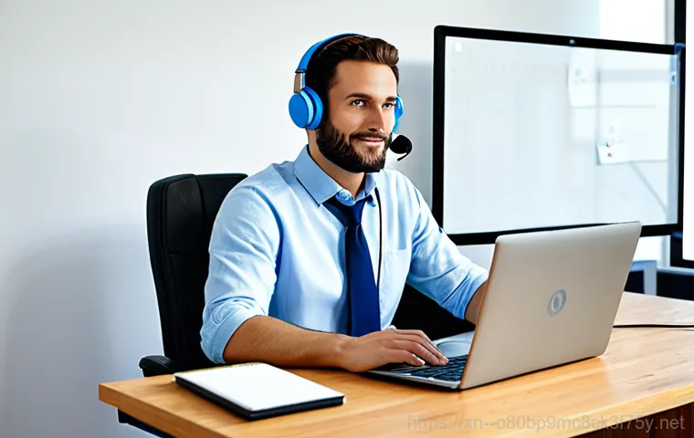 본동 STATUS_DISK_NOT_INITIALIZED - On-site Repair**

"A friendly computer technician, fully clothed in professional attire, repairing a...