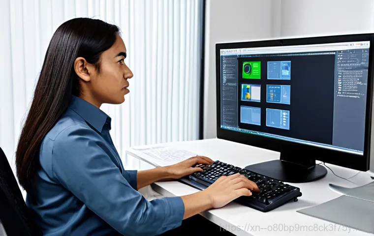 누읍동 ATTEMPTED_EXECUTE_OF_NOEXECUTE_MEMORY - **Prompt:** A clean desktop computer setup with an error message (simulated BSOD style) on the monit...