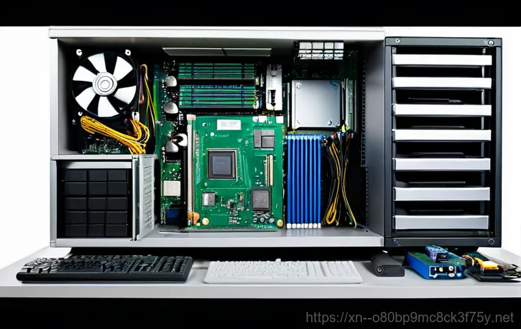 임학동 STATUS_KERNEL_UNSUPPORTED_DEVICE - **Prompt:** A person, fully clothed, carefully backing up computer data onto an external hard drive,...