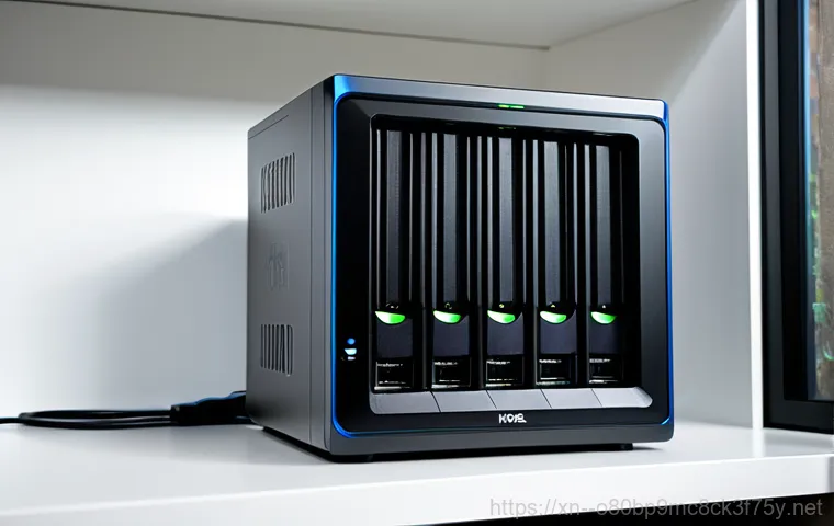 계양동 나스 nas 설정및수리 - **Prompt:** A friendly computer technician in a bright and organized home office, wearing a professi...