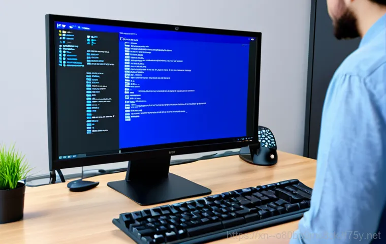 동작동 VIDEO_TDR_FAILURE - A friendly computer repairman ("Dongnaehyung Computer") in a clean, well-lit home office, diagnosing...