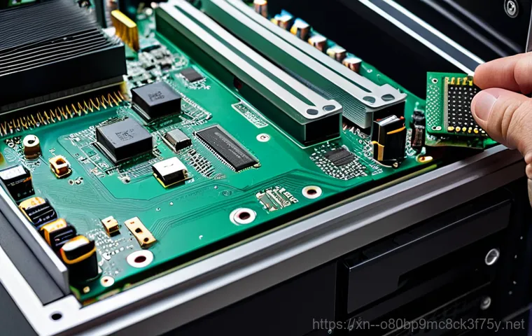 팔달구 메인보드조립 및 교체수리 - "A clean and organized computer repair shop in Paldal-gu, featuring a disassembled mainboard on a wo...