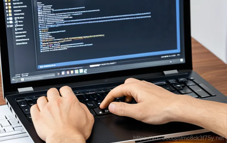 마포구 본체 꺼졌다 켜졌다 할때 - **Prompt:** A modern office setting with a person working on a computer, facing a blue screen. The a...