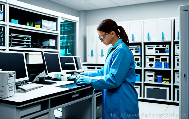 화도읍 STATUS_KERNEL_DEVICE_ERROR - **Subject:** A friendly IT technician assisting a customer in a home office.
    **Clothing:** The t...