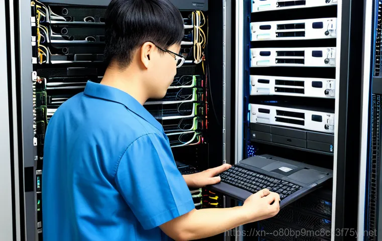 곡반정동 해놀로지 xpenology 구축 - A well-lit, modern home office in Gokbanjeong-dong. A family is gathered around a desktop computer, ...