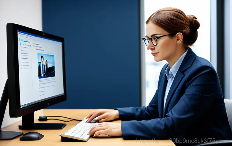 낙원동 STATUS_KERNEL_UNSUPPORTED_DEVICE - "A computer technician in appropriate attire, troubleshooting a desktop computer in a cluttered offi...