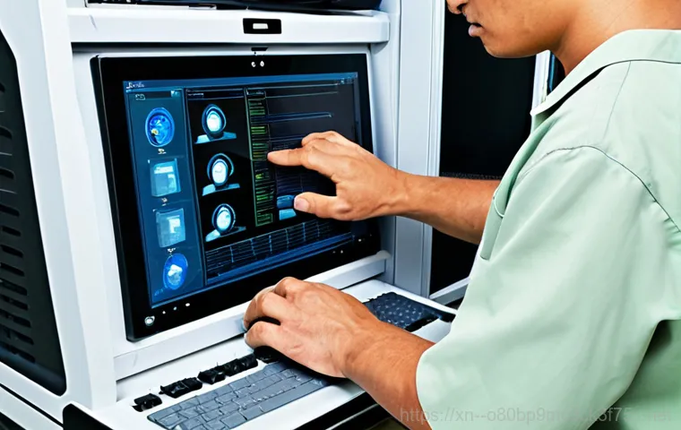 북내면 신호없음 - Troubleshooting at Home**

"A person fully clothed in casual attire is inspecting the cable connecti...
