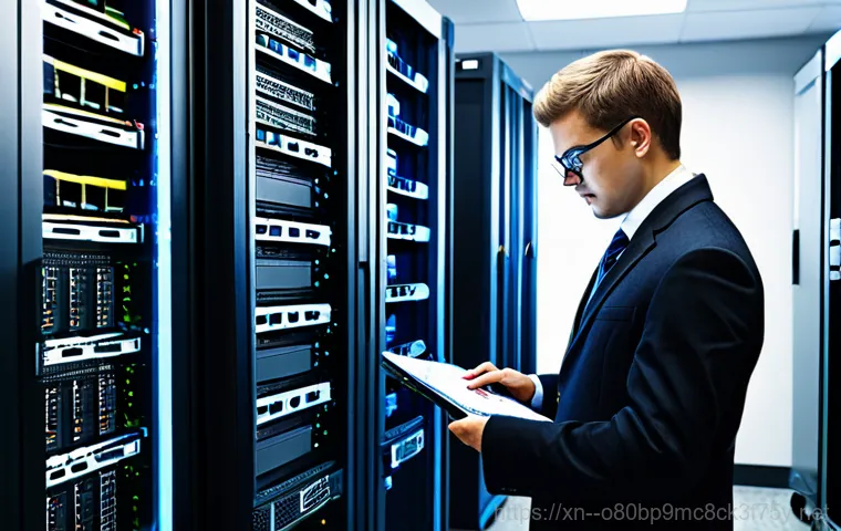 일산동 server출장방문수리점 - "A friendly and approachable computer repair technician, fully clothed in a professional uniform, as...