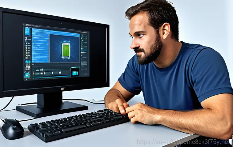 돈의동 INACCESSIBLE_BOOT_DEVICE - "A computer technician in professional dress carefully examining the inside of a desktop computer, c...