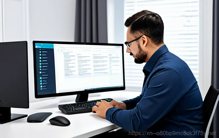 서인동 블루스크린 - **Prompt:** A clean and organized computer repair shop, showcasing various computer components and t...
