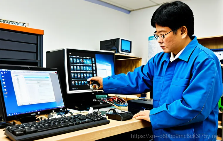 신교동 ACPI_BIOS_ERROR - Friendly Computer Technician Assisting a Senior Citizen**

"A kind computer technician, fully clothe...