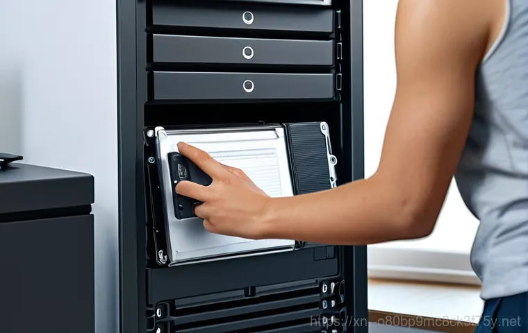 길음동 STATUS_INVALID_PAGE - "A computer repair technician, fully clothed in professional attire, diagnosing a desktop computer i...