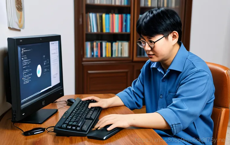 부림동 HAL_INITIALIZATION_FAILED - **Prompt:** A computer technician, fully clothed in a professional uniform, diagnosing a computer wi...
