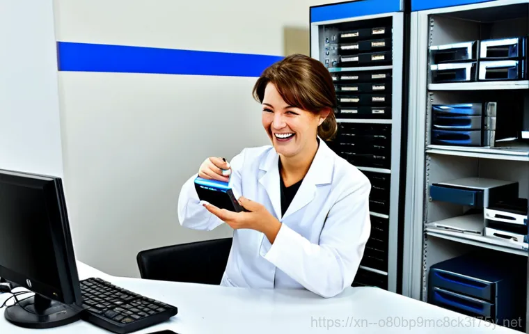 벽제동 컴퓨터멈춤 - Modern Computer Repair Shop**

"Interior of a clean, modern computer repair shop called "Dongnehyung...