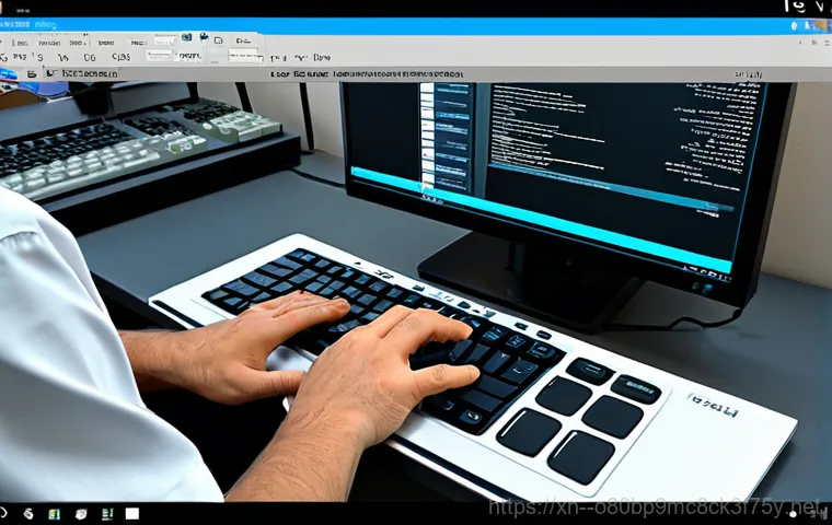 감북동 STATUS_IMAGE_CHECKSUM_MISMATCH - "A friendly computer technician, fully clothed in a professional uniform, helping a senior citizen w...