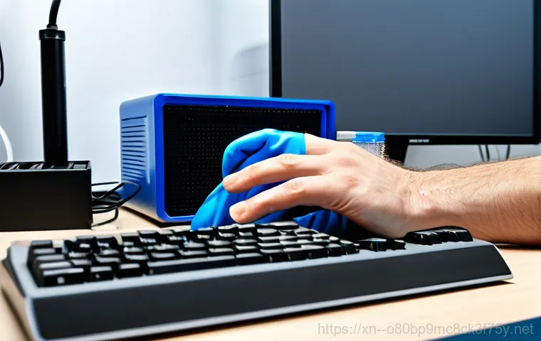 진접읍 본체 꺼졌다 켜졌다 할때 - Computer Repair Technician at Work**

"A computer technician, fully clothed in professional work att...