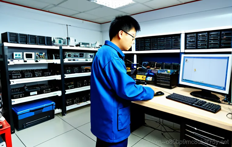 역북동 VIDEO_MEMORY_MANAGEMENT_INTERNAL - **Prompt:** A friendly computer expert, Dongnehyeong Computer, assisting a customer with a computer ...