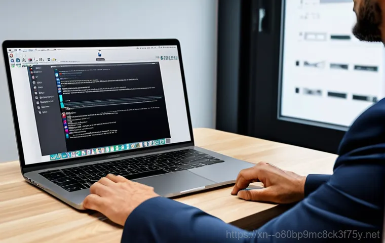 방산동 맥북프로 판매 및 수리 - **Prompt:** A graphic illustration showcasing Macbook Pro repair tips. The image contains icons repr...