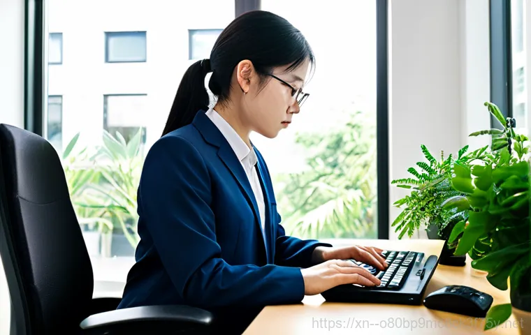 다산동 STATUS_INVALID_OBJECT - **Prompt:** A friendly IT technician, fully clothed in a professional uniform, helping a senior citi...