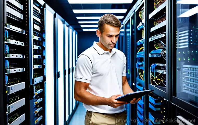 노량진 네트워크구축 설정 및 세팅오류해결 - **Prompt:** An IT support specialist, wearing modest business casual attire, remotely troubleshootin...