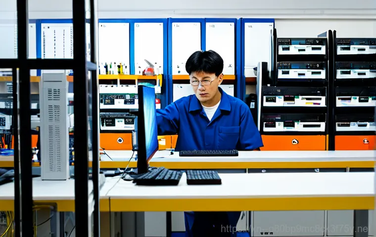창영동 DRIVER_VERIFIER_DETECTED_VIOLATION - "A helpful IT support specialist, wearing modest clothing, assisting a customer with computer troubl...
