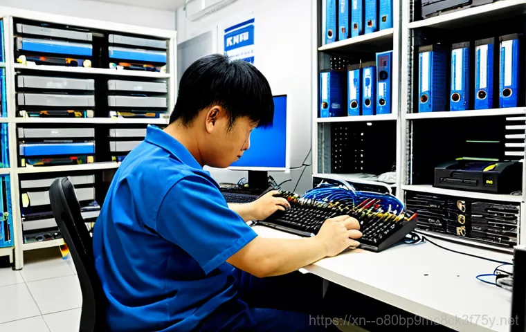 당왕동 KERNEL_STACK_INPAGE_ERROR - **Prompt:** A friendly computer repair technician, wearing a clean uniform with the "Dongnae Hyung C...