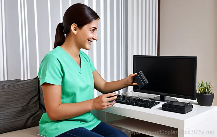 번동 STATUS_IMAGE_CORRUPTION - **Prompt:** A woman in modest business attire, confidently using Windows diagnostic tools on a lapto...