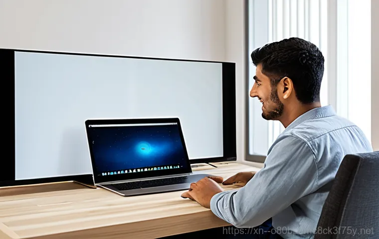 신북면 VGA조립 및 교체수리 - "A friendly computer technician, fully clothed in professional attire, working on a desktop computer...
