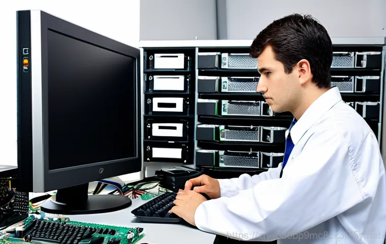 학의동 STATUS_KERNEL_BOOT_DRIVE_ERROR - Frustrated User in a Home Setting**

"A person sitting at a desk in a home office, looking frustrate...