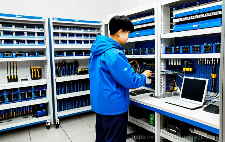 화수동 RAM조립 및 교체수리 - "A friendly computer technician in 화수동, wearing a clean, professional uniform, carefully installing ...
