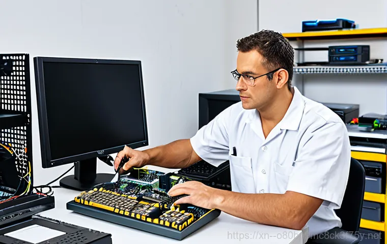 소사구 STATUS_ACCESS_VIOLATION - Computer Troubleshooting at Home**

A person sitting at a desk in a cozy So-sa-gu home, frustratedly...