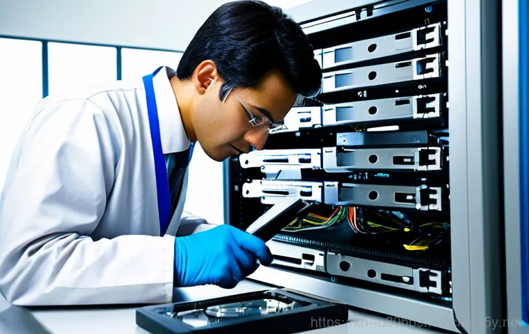 송파동 워크스테이션출장방문수리점 - "A clean and organized workstation repair shop, featuring various computer components and tools. A t...