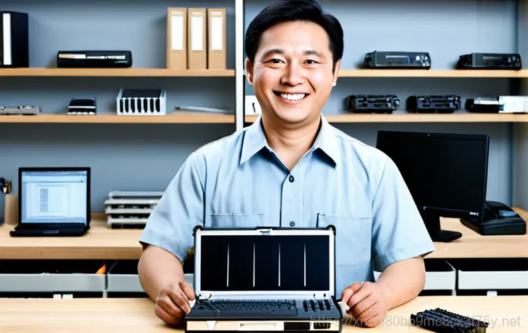 북가좌동 STATUS_KERNEL_HEAP_CORRUPTION - "A friendly computer repair technician, wearing a clean uniform and glasses, assisting an elderly wo...