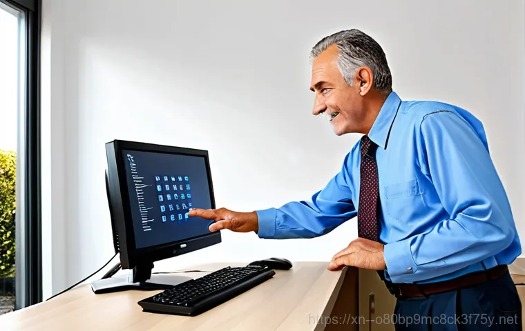 합정동 WIN32K_POWER_WATCHDOG_TIMEOUT - "A computer technician in a clean and organized workshop, diagnosing a computer with a blue screen e...