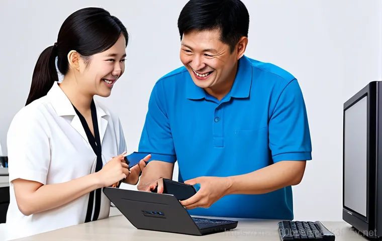 주교동 하드조립 및 교체수리 - "A computer technician in 주교동, South Korea, carefully installing a new SSD in a desktop computer. Th...