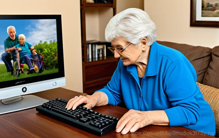 서운동 STATUS_DISK_READ_FAILURE - "A concerned business owner looking at a computer screen displaying a 'STATUS\_DISK\_READ\_FAILURE' ...