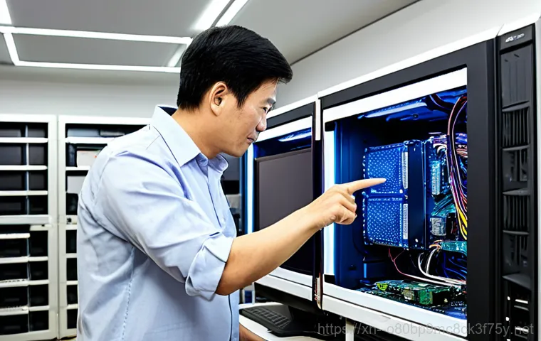 장안동 cpu조립 및 교체수리 - A friendly computer technician, wearing appropriate work attire and glasses, carefully installing a ...