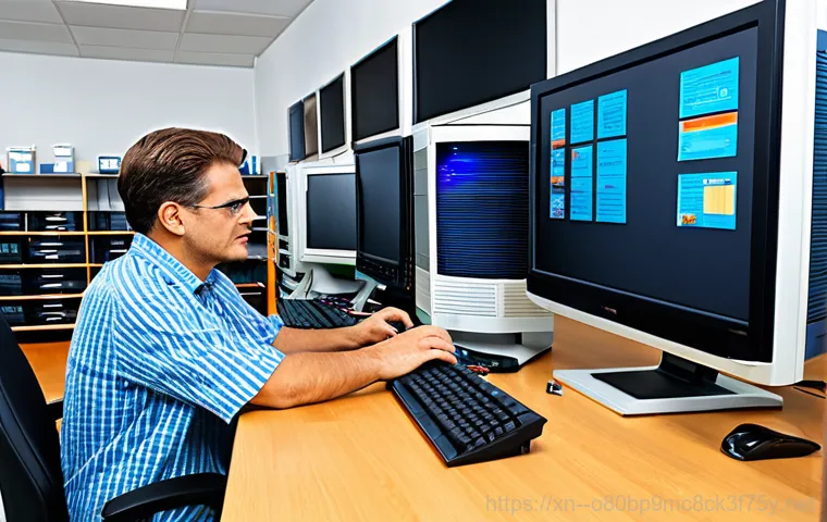 송림동 cpu조립 및 교체수리 - Happy Customer with Upgraded Computer**

"A satisfied customer, fully clothed in everyday attire, sm...