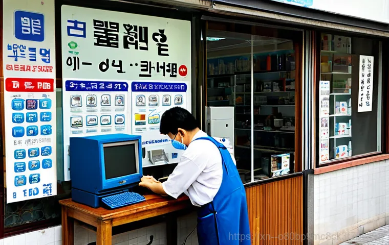 가양동 IO1_INITIALIZATION_FAILED - "A concerned resident of Gayang-dong looking at a computer screen with the 'IO1_INITIALIZATION_FAILE...