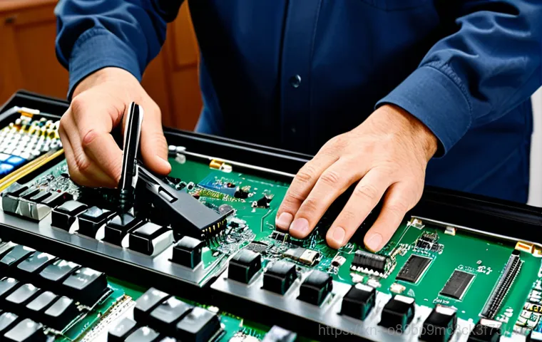 양촌읍 STATUS_RESOURCE_NOT_OWNED - **

"A well-organized computer repair shop interior with various tools and components, featuring a s...