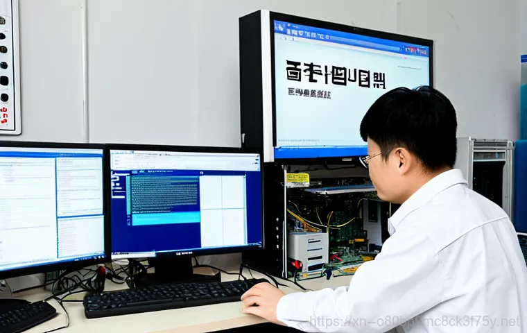 공도읍 STATUS_KERNEL_NETWORK_ERROR - **Prompt:** A friendly computer technician in Gongdo-eup helping a senior citizen with their compute...